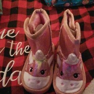 Girls Unicorn Boots